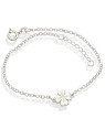 Pulseira AG Elo Portugues c/ Trevo 9mm Macico c/ Riscos  - G3 - 9mm x 200mm - 1.93gr
