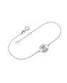 Pulseira AG Cartie c/ Redondo 12mm c/ Cachorro  - G3 - 12mm x 200mm - 2.21gr