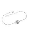 Pulseira AG Cartie c/ Redondo 12mm c/ Gato  - G3 - 12mm x 200mm - 2.25gr