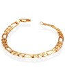 Pulseira Diamantada 3x1 Elo Abaulado - CN - 6mm x 200mm - 10.30gr