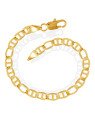 Pulseira Tres Palito po Um Liso - CE - 6mm x 200mm - 7.90gr