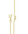 Gargantilha Fundicao - 12 Zirconia - c/ 2 Estrelinhas Lisa 4 c/ Pedras  - 00 - 12mm x 450mm - 2.20gr
