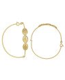 Pulseira  Aro 2 Partes Fio c/ Fecho p/ 3 Buzios  - 00 - 12mm x 180mm - 5.20gr