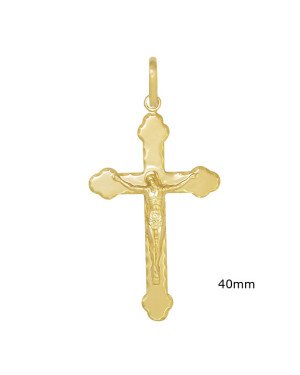 Pingente Cruz com Cristo - 00 - 25mm x 53mm - 2.11gr