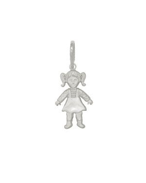 Pingente de Menina Dupla - G1 - 13mm x 30mm - 1.60gr