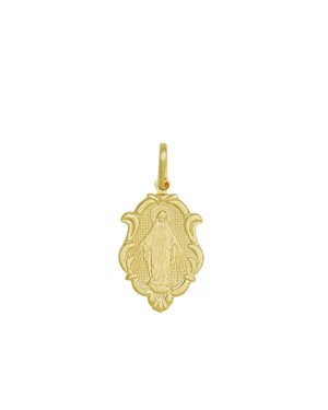 Pingente Moldura Nossa Sra. das Gracas (Oracao) 18mm - 00 - 13mm x 18mm - 1.39gr