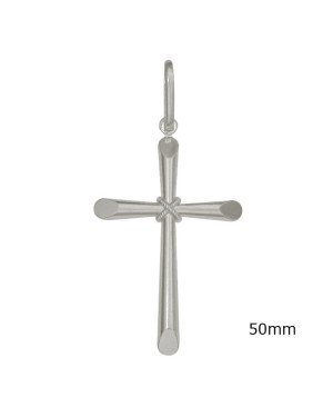 Pingente Cruz Bastao Amarrada - G1 - 32mm x 68mm - 4.17gr