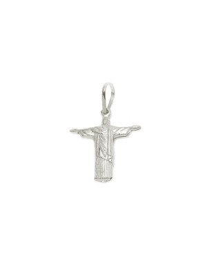 Pingente Cristo Redentor Duplo - G1 - 18mm x 28mm - 1.16gr