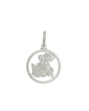 Pingente AG Sao Jorge no Aro c/ Oracao 20mm - G1 - 20mm x 32mm - 1.84gr