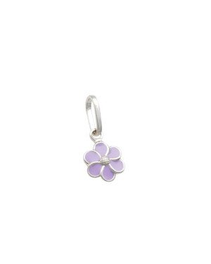 Pingente AG Flor 7mm p/ Resina - G5 - 7mm x 14mm - 0.37gr