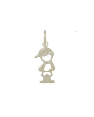 Pingente AG Menino Vaz 20mm - G1 - 6mm x 29mm - 0.95gr