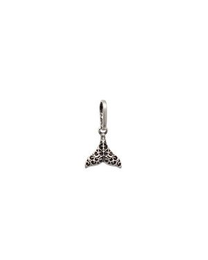 Pingente AG (Envelhecida) Rabo de Sereia 8mm Estampado  - G5 - 8mm x 15mm - 0.29gr
