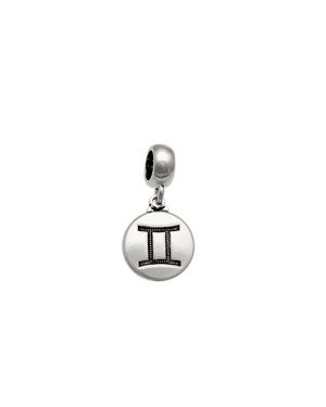 Pingente AG Berloque (Envelhecida) Signo Gemeos  - G5 - 11mm x 22mm - 1.47gr