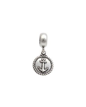 Pingente AG (Envelhecida) Berloque Medalha Ancora 11mm  - G5 - 11mm x 31mm - 1.43gr