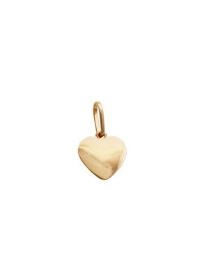 Pingente Coracao Liso 10mm - 00 - 11mm x 18mm - 0.70gr