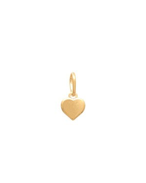 Pingente Coracao Mini Liso Reto - 00 - 6mm x 13mm - 0.23gr