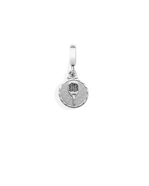 Pingente AG Berloque Raquete Beach Tennis 11mm - G5 - 11mm x 18mm - 1.45gr