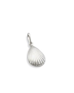 Pingente AG Gota Textura Onda 15mm - G1 - 11mm x 24mm - 1.00gr