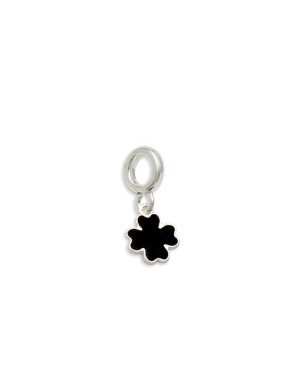 Pingente AG Berloque Trevo 7mm p/ Resina (Riscado Verso) - G5 - 8mm x 18mm - 0.82gr