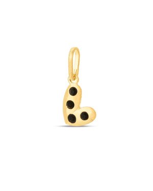 Pingente Coracao Irregular 8mm c/ Pedra  - 00 - 11mm x 17mm - 0.30gr