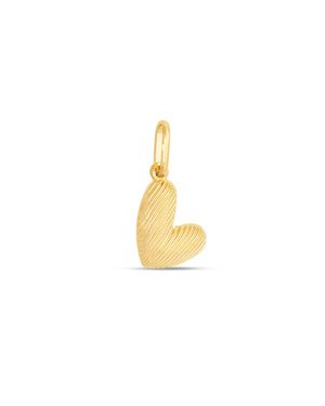 Pingente Coracao Irregular 10mm Onda  - 00 - 12mm x 18mm - 0.40gr