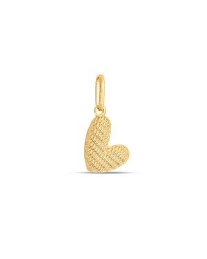 Pingente Coracao Irregular 10mm Textura - 00 - 12mm x 18mm - 0.40gr
