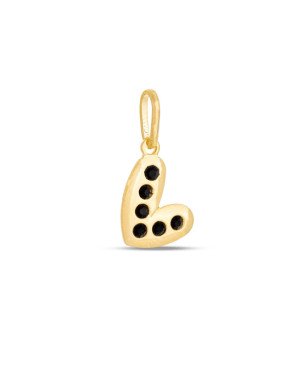Pingente Coracao irregular 10mm p/ Pedra - 00 - 12mm x 18mm - 0.50gr