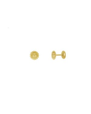 Brinco Sol - 00 - 4mm x 4mm - 0.50gr