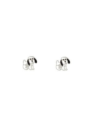 Brinco Cachorrinho com Resina - G6 - 12mm x 12mm - 0.79gr