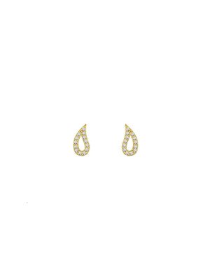 Brinco Fundicao - 26 Zirconia - Mascara Peq (Faz Lado) - 00 - 8mm x 4mm - 0.80gr