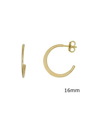Brinco Argola Tubo Usinado - 00 - 19mm x 19mm - 1.73gr