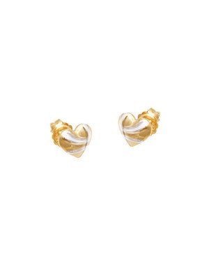 Brinco Coracao 7mm c/ Detalhes Relevo (Rodio) - 00 - 8mm x 8mm - 1.00gr