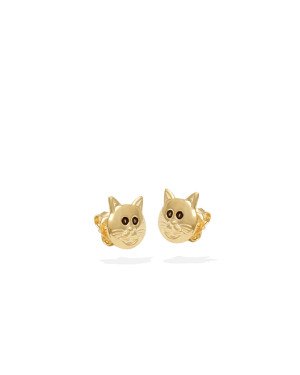 Brinco Cabeca Gato 9x10 - Metade - 00 - 9mm x 10mm - 0.91gr