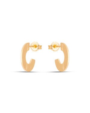Brinco Argola Usinada 15mm Reta Lisa  - 00 - 15mm x 1mm - 2.11gr