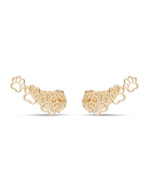 Brinco Ear Cuff 3 Patas Vazadas  - 00 - 23mm x 9mm - 1.77gr