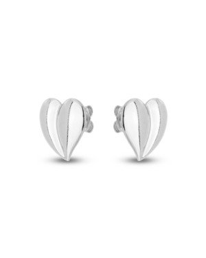 Brinco AG Coracao 15mm Liso Partido - G3 - 15mm x 15mm - 2.26gr