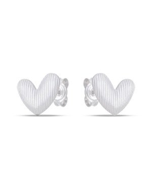 Brinco AG Coracao Irregular 8mm Onda  - G5 - 9mm x 8mm - 0.80gr