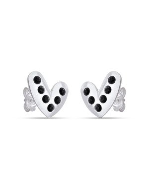 Brinco AG Coracao Irregular 10mm p/ Pedra - G5 - 10mm x 11mm - 1.06gr