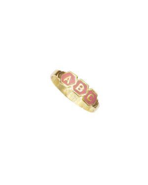 Anel Crianca abc - 00 - 1mm x 1mm - 0.59gr