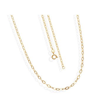 Corrente Cadeado 0,45 Elo Longo - CN - 1mm x 600mm - 2.86gr