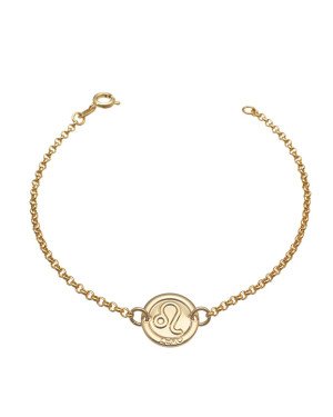 Pulseira c/ Signo 11mm Leao - CE - 11mm x 180mm - 2.30gr