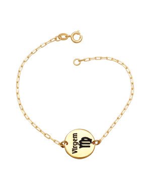 Pulseira Cartie Signos (Virgem c/ Resina) - CE - 15mm x 180mm - 2.17gr