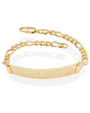 Pulseira Corrente 3x1 Chapa Sao Bento   - CE - 9mm x 200mm - 8.60gr