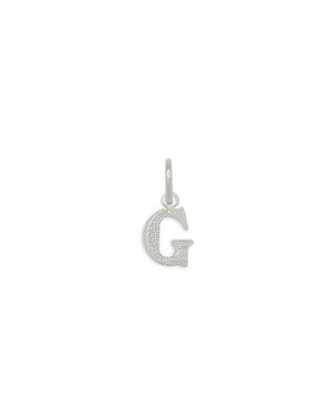 Pingente Letra G - G5 - 6mm x 15mm - 0.25gr