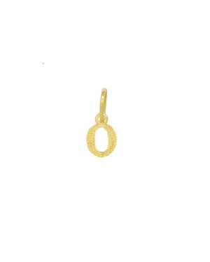Pingente Letra O - 00 - 8mm x 15mm - 0.26gr