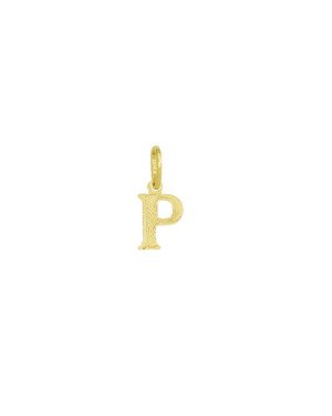 Pingente Letra P - 00 - 7mm x 15mm - 0.24gr