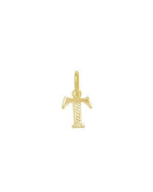 Pingente Letra T - 00 - 7mm x 15mm - 0.23gr
