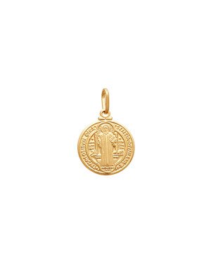 Pingente Sao Bento em Pe 15mm - 00 - 15mm x 23mm - 1.63gr