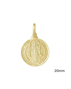 Pingente Sao Bento em Pe 20mm - 00 - 20mm x 30mm - 2.90gr