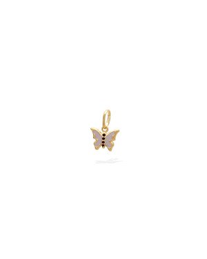 Pingente Borboletinha c/ Resina - 00 - 8mm x 14mm - 0.30gr